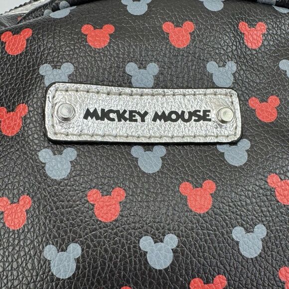 Disney Mickey Mouse Mini Backpack Blue Red Silver - Picture 2 of 16